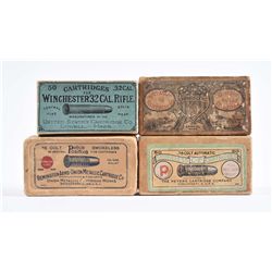 Lot of 4: Two-Piece Cartridge Boxes.