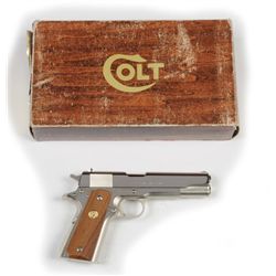 Boxed Colt Factory Nickel Model 1911 Pistol.**