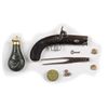 Image 3 : Cased Single Shot Deringer Pistol.