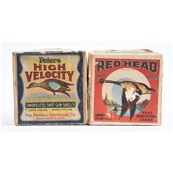 Lot of 2: Shot Shell Boxes.