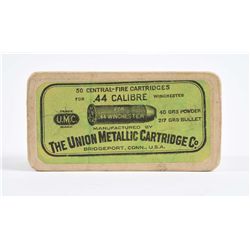 U.M.C. Sealed Box of .44-40 Ammo for Winchester.