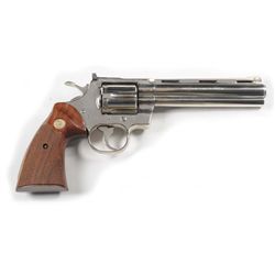 Colt Python Factory Nickel D.A. Revolver.**