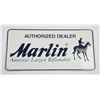 Image 1 : Original Marlin Tin Dealer Sign.