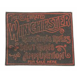 Circa 1900 Winchester Advertising Counter Felt.