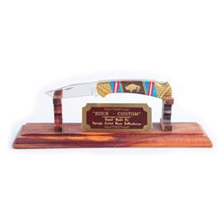 Display Cased Custom Buck by David Yellow Horse.