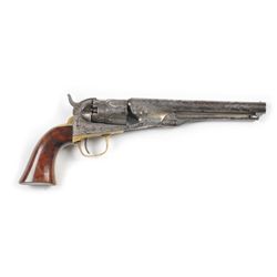 Colt Mod 1862 Silver Plated Police Revolver.
