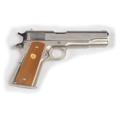 Colt Series 70 Model 1911 Nickel Pistol.**