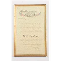 Civil War Medal of Honor Citation Copy.
