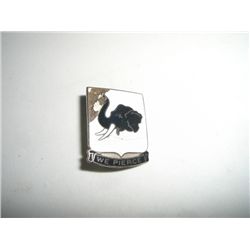 VINTAGE WWII RARE PIN BACK MTEAL BADGE *WE PIERCE* VALUE $25.00+!! PIN BACK CAME OUT OF SAFE BOX!!