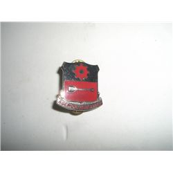 VINTAGE WWII RARE PIN BACK MTEAL BADGE *AGENDO GNAVITER* VALUE $28.00+!! PIN BACK CAME OUT OF SAFE B