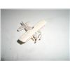Image 1 : VINTAGE WWII RARE BI-WING TOY AIRPLANE MICRO STAMPED *HENSCHEL HS 3-MADE IN WEST GERMANY* VALUE $40.