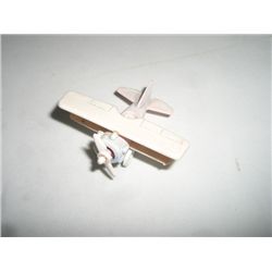 VINTAGE WWII RARE BI-WING TOY AIRPLANE MICRO STAMPED *HENSCHEL HS 3MADE IN WEST GERMANY* VALUE $45.0