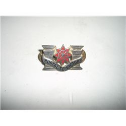 VINTAGE WWII VERY RARE PIN BACK MTEAL BADGE *NAVAL-PORTAL TO VICTORY* VALUE $34.00+!! PIN BACK CAME