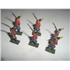 Image 1 : VINTAGE GREAT BRITAIN 6 TOTAL METAL TOY SOLDIERS *RED COAT BRITISH*!! SOLDIERS CAME OUT OF SAFE BOX!
