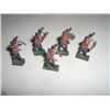 Image 1 : VINTAGE GREAT BRITAIN 5 TOTAL METAL TOY SOLDIERS *BAND MEMBERS-RED COAT BRITISH*!! SOLDIERS CAME OUT