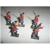 Image 1 : VINTAGE GREAT BRITAIN 5 TOTAL METAL TOY SOLDIERS *SOME BAND MEMBERS-RED COAT BRITISH*!! SOLDIERS CAM