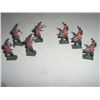 Image 1 : VINTAGE GREAT BRITAIN 7 TOTAL METAL TOY SOLDIERS *BAND MEMBERS-RED COAT BRITISH*!! SOLDIERS CAME OUT