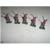 Image 1 : VINTAGE GREAT BRITAIN 5 TOTAL METAL TOY SOLDIERS *RED COAT BRITISH*!! SOLDIERS CAME OUT OF SAFE BOX!