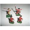 Image 1 : VINTAGE GREAT BRITAIN 4 TOTAL METAL TOY SOLDIERS *RED COAT BRITISH*!! SOLDIERS CAME OUT OF SAFE BOX!