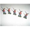Image 1 : VINTAGE GREAT BRITAIN 5 TOTAL METAL TOY SOLDIERS *RED COAT BRITISH*!! SOLDIERS CAME OUT OF SAFE BOX!