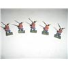 Image 1 : VINTAGE GREAT BRITAIN 5 TOTAL METAL TOY SOLDIERS *RED COAT BRITISH*!! SOLDIERS CAME OUT OF SAFE BOX!