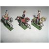 Image 1 : VINTAGE HORSES & SOLDIERS 6 TOTAL METAL TOY SOLDIERS *3 MEN-3 HORSES*!! SOLDIERS CAME OUT OF SAFE BO