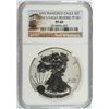 Image 1 : 2012-S $1.00 AMERICAN SILVER EAGLE REVERSE PROOF, NGC  PROOF-69!  TROLLEY LABEL