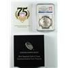 Image 1 : 2014 BASEBALL HALL OF FAME SILVER DOLLAR, NGC PROOF-70 ULTRA CAMEO  WOW!!