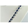 Image 3 : 18k WHITE GOLD SAPPHIRE / DIAMOND NECKLACE, BEAUTIFUL!