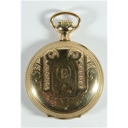 SETH THOMAS HUNTING CASE POCKET WATCH, RUNS, CIRCA 1892