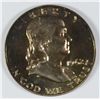 Image 1 : 1962 PROOF FRANKLIN HALF DOLLAR NICE ORIGINAL TONE