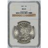 Image 1 : 1887 MORGAN SILVER DOLLAR NGC MS65