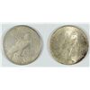 Image 2 : LOT of 2 - PEACE SILVER DOLLARS, 1922 AU, 1923-S VF