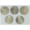 Image 2 : LOT of 5 - AU MORGAN SILVER DOLLAR