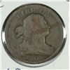 Image 1 : 1808 DRAPED BUST HALF CENT, FINE