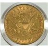 Image 2 : 1881 $5 GOLD LIBERTY HEAD XF / AU