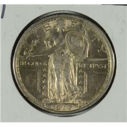 1917 TYPE 1 STANDING LIBERTY QUARTER, AU