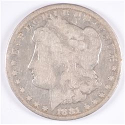 1881-CC MORGAN DOLLAR VG