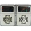 Image 2 : 1951-D, & 55 FRANKLIN HALF DOLLARS NGC MS-63 FBL