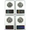 Image 2 : LOT OF ( 4 ) 1961 FRANKLIN HALF DOLLARS, NGC PROOF-67