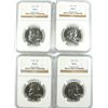 Image 1 : LOT OF ( 4 ) 1962 FRANKLIN HALF DOLLARS, NGC PROOF-67