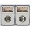 Image 1 : 1955 P&D WASHINGTON QUARTERS, NGC  MS-65