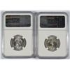 Image 2 : 1955 P&D WASHINGTON QUARTERS, NGC  MS-65
