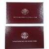 Image 2 : 1992 Pf. & UNC. 2 PCS OLYMPIC COMMEM. SILVER DOLLARS/CLAD HALVES,  NICE!!!
