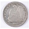 Image 1 : 1862 SEATED QUARTER F/VF