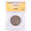 Image 1 : 1856 SEATED HALF DOLLAR ANACS VF-35