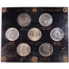 Image 1 : US TYPE SET OF HALF DOLLARS W/CAPITAL PLASTIC (BUST, SEATED, BARBER, WALKER, FRA