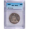 Image 1 : 1854 ARROWS SEATED LIBERTY HALF ICG EF-40