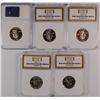 Image 2 : (5) SILVER PROOF SLABBED STATEHOOD QUARTERS (DE, PA, NJ, GA, CT)