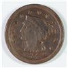 Image 1 : 1857 LARGE CENT, VG WITH FEW SCRATCHES ON OBVERSE KEY DATE